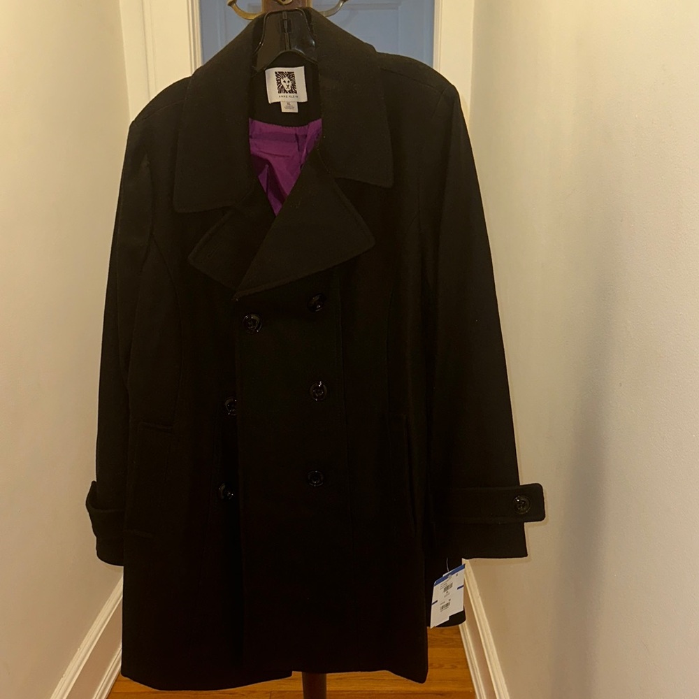 Anne Klein Black Pea Coat